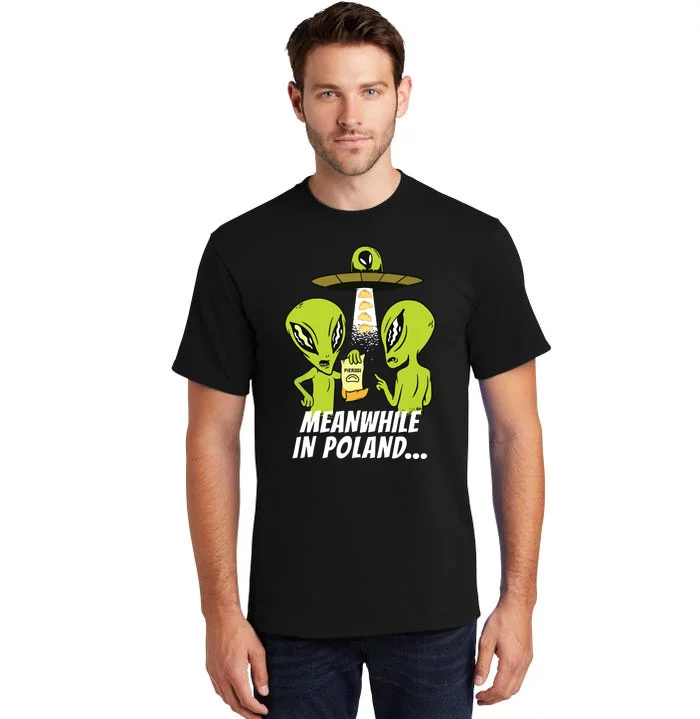 Alien Abduction Pierogi Polish Food Poland Polonia Funny Tall T-Shirt