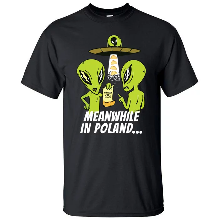 Alien Abduction Pierogi Polish Food Poland Polonia Funny Tall T-Shirt