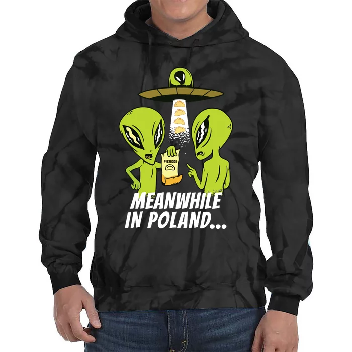 Alien Abduction Pierogi Polish Food Poland Polonia Funny Tie Dye Hoodie