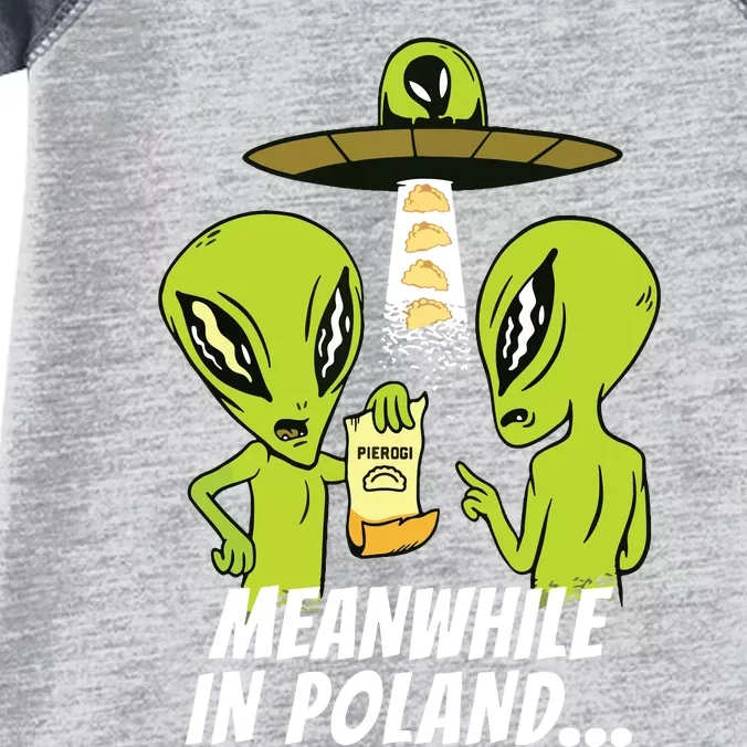 Alien Abduction Pierogi Polish Food Poland Polonia Funny Infant Baby Jersey Bodysuit