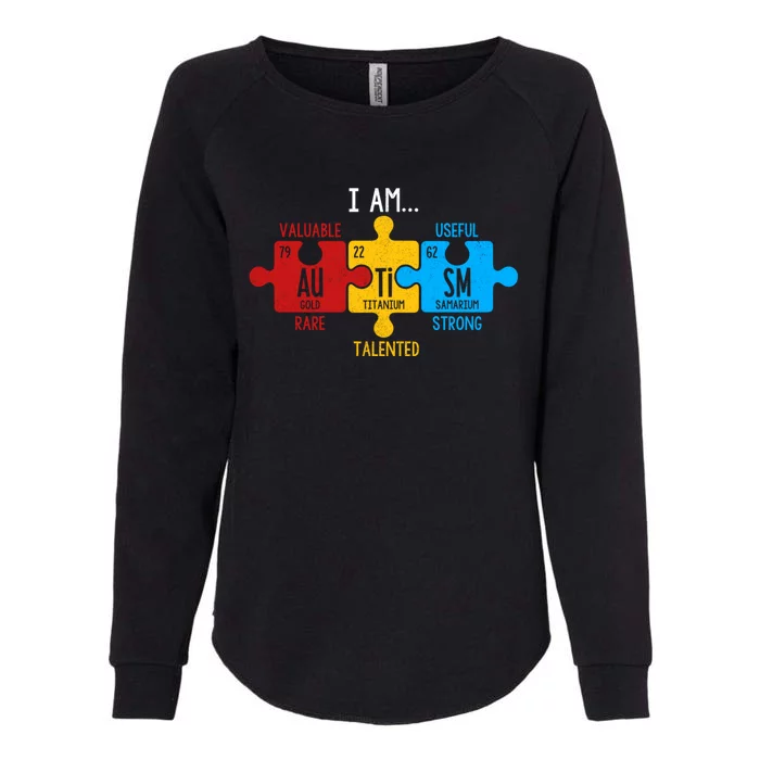 Autism Awareness Periodic Table Elets Great Gift Womens California Wash Sweatshirt