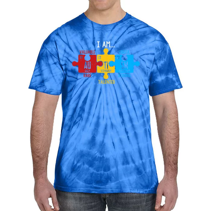 Autism Awareness Periodic Table Elets Great Gift Tie-Dye T-Shirt