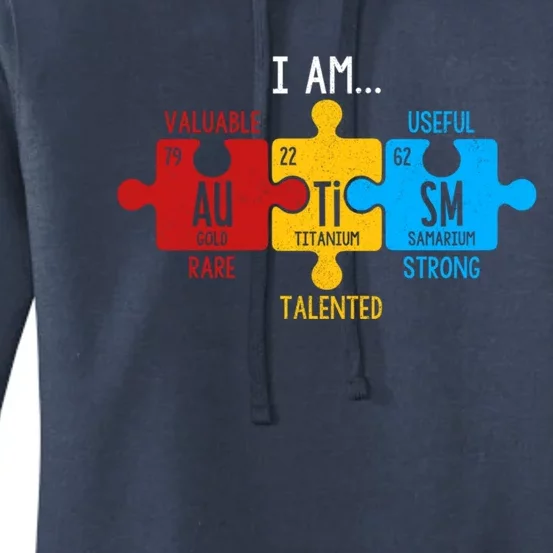 Autism Awareness Periodic Table Elets Great Gift Women's Pullover Hoodie