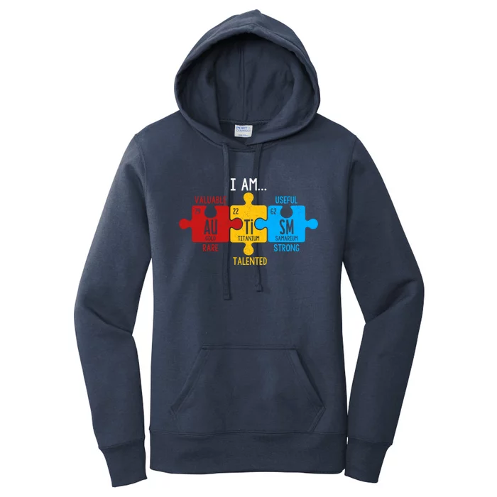 Autism Awareness Periodic Table Elets Great Gift Women's Pullover Hoodie