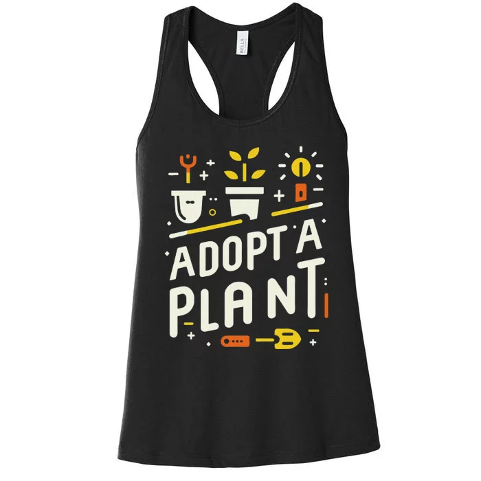 Adopt A Plant Gardening Women's Racerback Tank