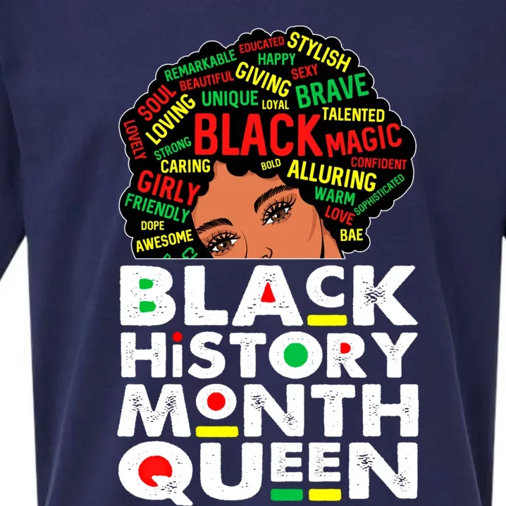 African American Pride Black History Month Queen Juneteenth Gift Sueded Cloud Jersey T-Shirt