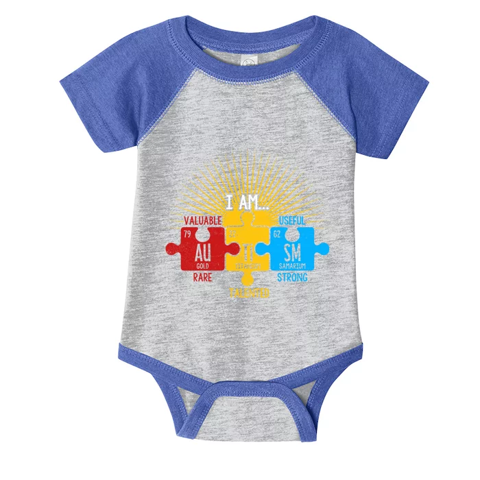 Autism Awareness Periodic Table Elets Cute Gift Infant Baby Jersey Bodysuit