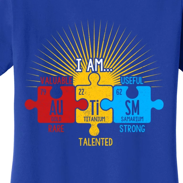 Autism Awareness Periodic Table Elets Cute Gift Women's T-Shirt