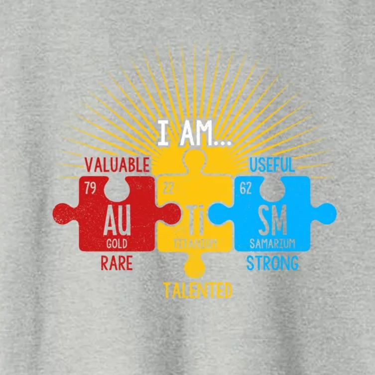 Autism Awareness Periodic Table Elets Cute Gift Women's Crop Top Tee