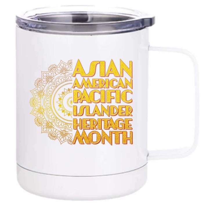 Asian American Pacific Islander Heritage Month Front & Back 12oz Stainless Steel Tumbler Cup