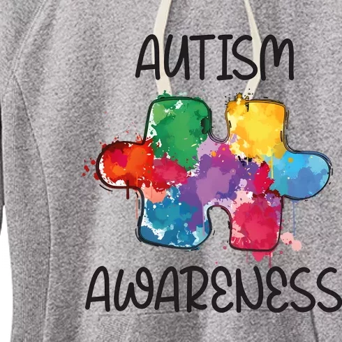 Autism Awareness Puzzle Supporter Women's Fleece Hoodie