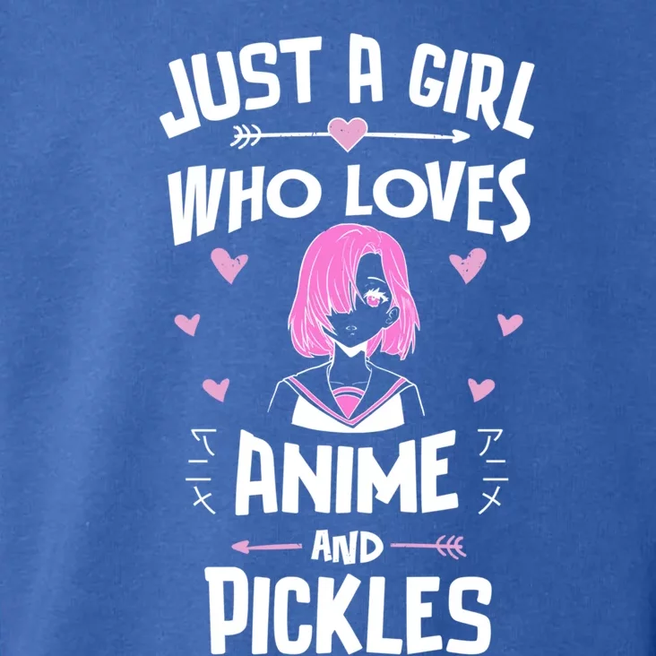 Anime And Pickles Just A Who Loves Anime Gift Toddler Hoodie