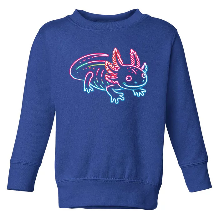 Axolotl Animal Pop Art Cute Axolotl Lover Toddler Sweatshirt