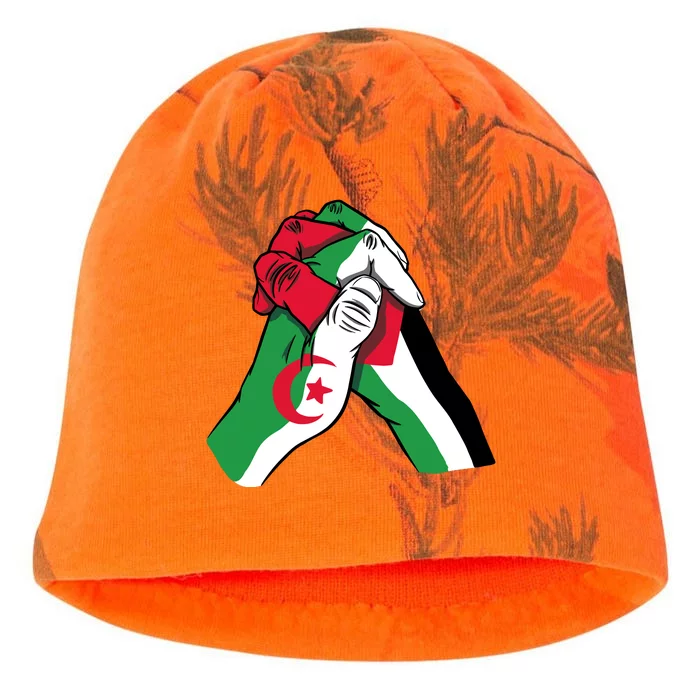 Algeria And Palestine Hands Kati - Camo Knit Beanie