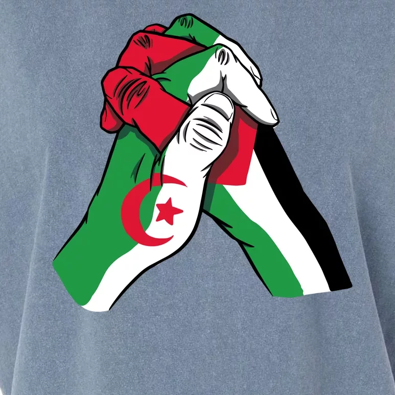 Algeria And Palestine Hands Garment-Dyed Women's Muscle Tee