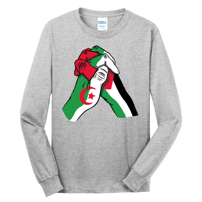 Algeria And Palestine Hands Tall Long Sleeve T-Shirt