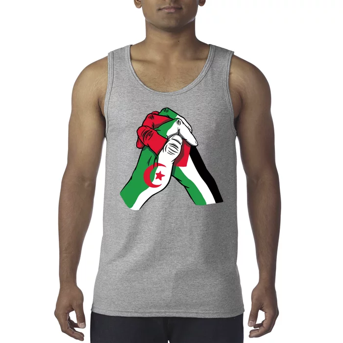 Algeria And Palestine Hands Tank Top