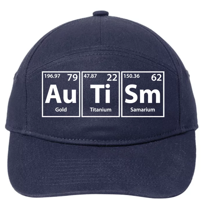 Autism (Autism) Periodic Elets Spelling Gift 7-Panel Snapback Hat