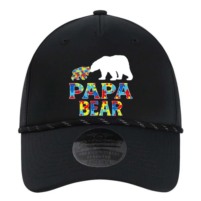 Autism Awareness Papa Bear Support Autistic Cute Gift Performance The Dyno Cap