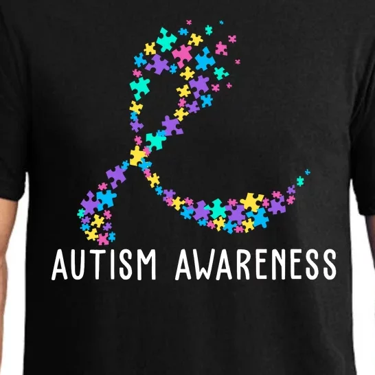 Autism Awareness Puzzle Ribbon Pajama Set