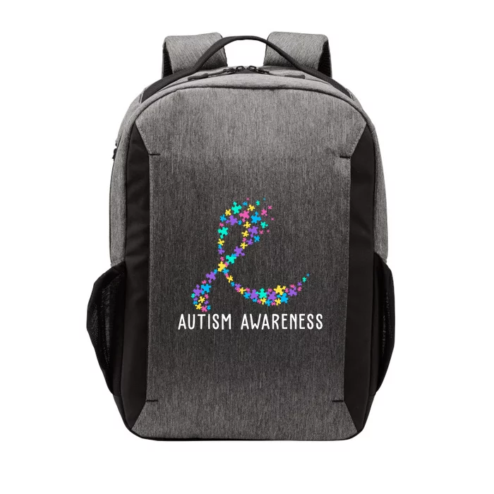 Autism Awareness Puzzle Ribbon Vector Backpack