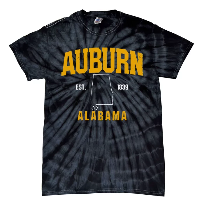 Auburn Alabama Product Retro Vintage Gift Tie-Dye T-Shirt