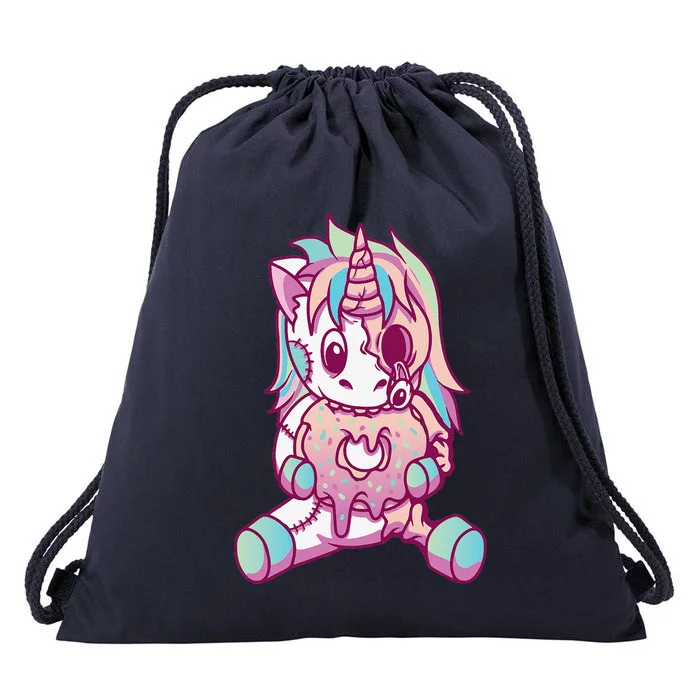 Anime Aesthetic Pastel Goth Donut Zombie Unicorn Gifts Drawstring Bag