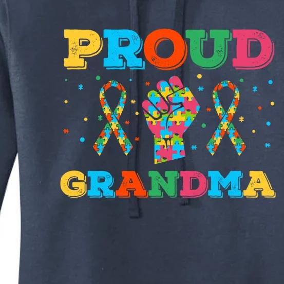 Autism Awareness Proud Grandma Gift Women's Pullover Hoodie