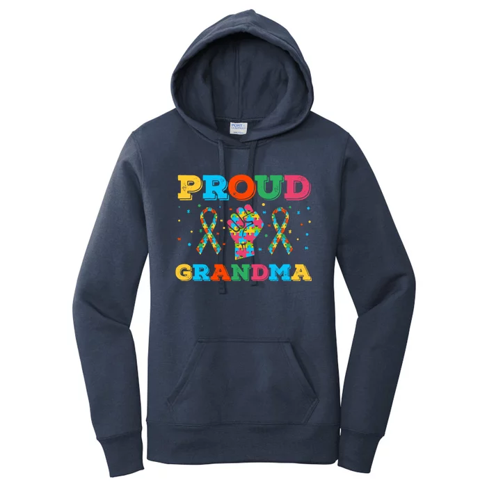 Autism Awareness Proud Grandma Gift Women's Pullover Hoodie