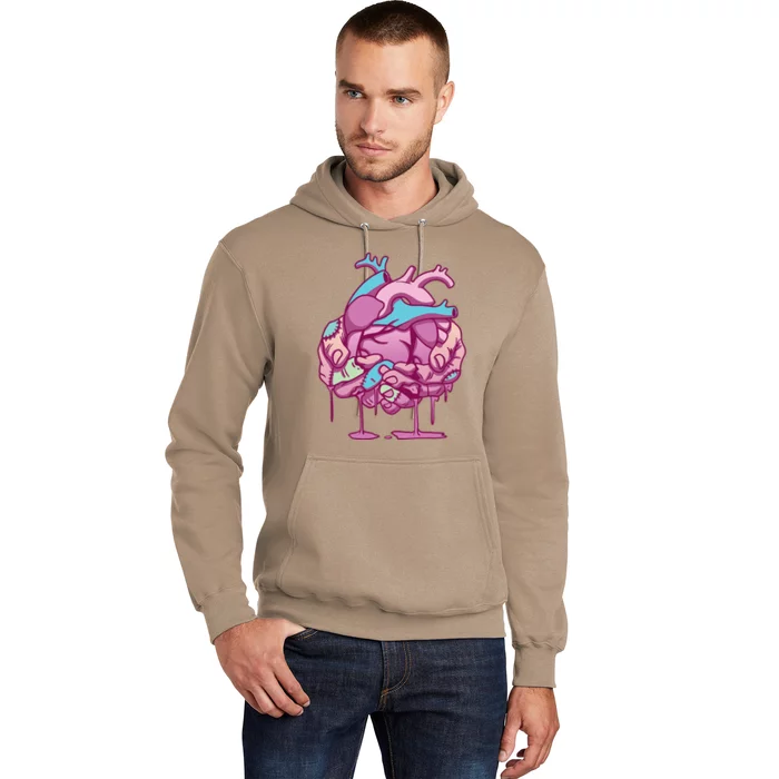 Anime Aesthetic Pastel Goth Zombie Heart Gifts Hoodie