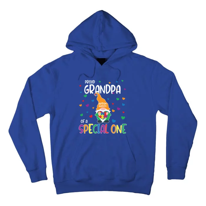 Autism Awareness Proud Grandpa Family Matching Gift Tall Hoodie