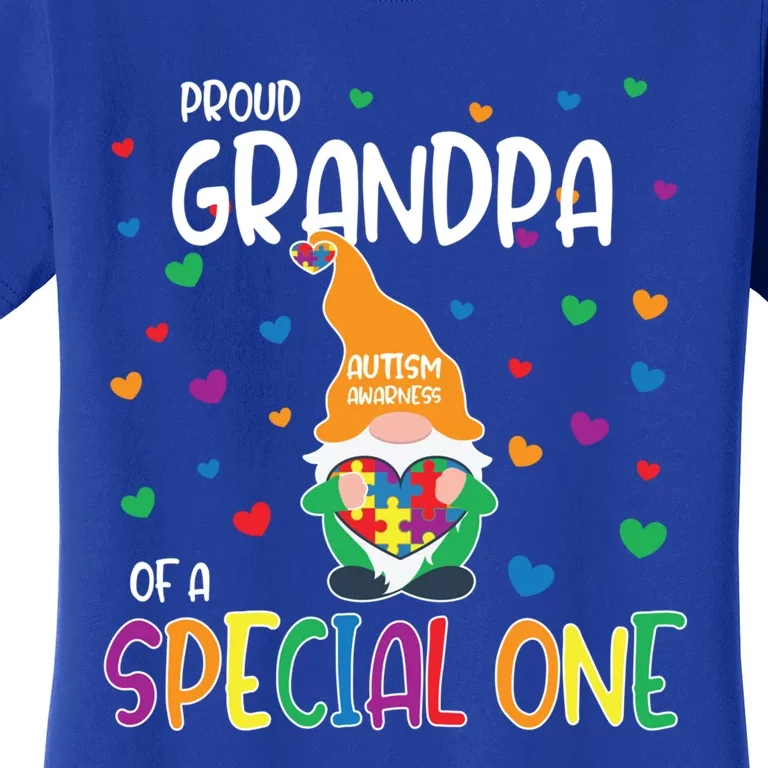 Autism Awareness Proud Grandpa Family Matching Gift Women's T-Shirt