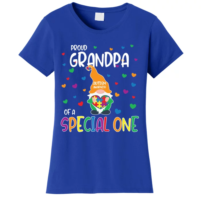 Autism Awareness Proud Grandpa Family Matching Gift Women's T-Shirt