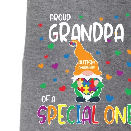 Autism Awareness Proud Grandpa Family Matching Gift Doggie 3-End Fleece Hoodie