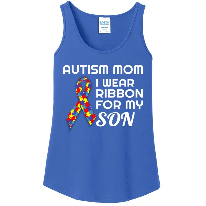 Autism Awareness Proud Mom Gift Proud Autism Mom Gift Ladies Essential Tank