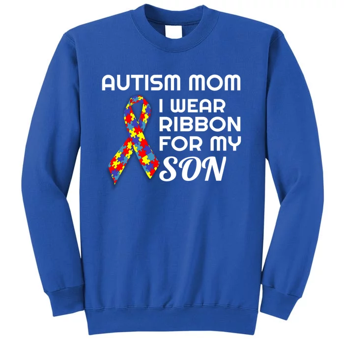 Autism Awareness Proud Mom Gift Proud Autism Mom Gift Tall Sweatshirt