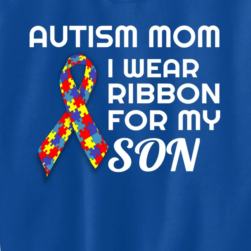 Autism Awareness Proud Mom Gift Proud Autism Mom Gift Kids Sweatshirt