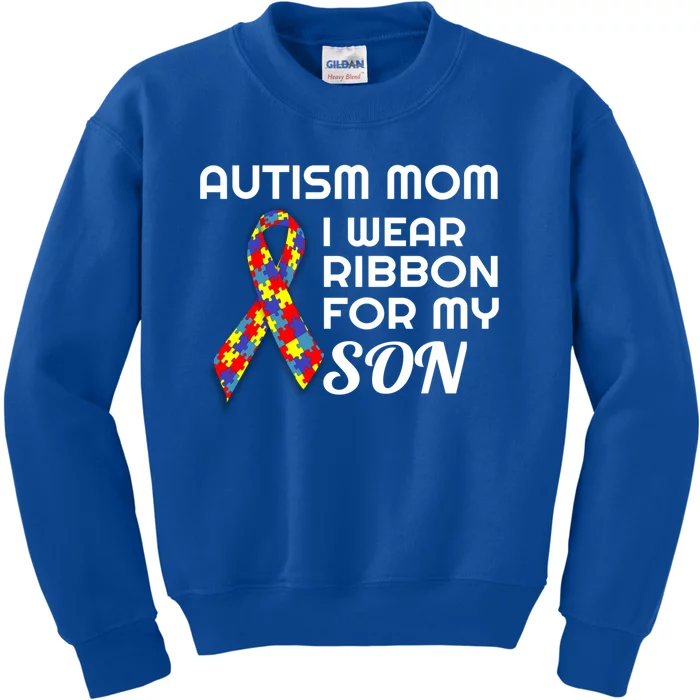 Autism Awareness Proud Mom Gift Proud Autism Mom Gift Kids Sweatshirt