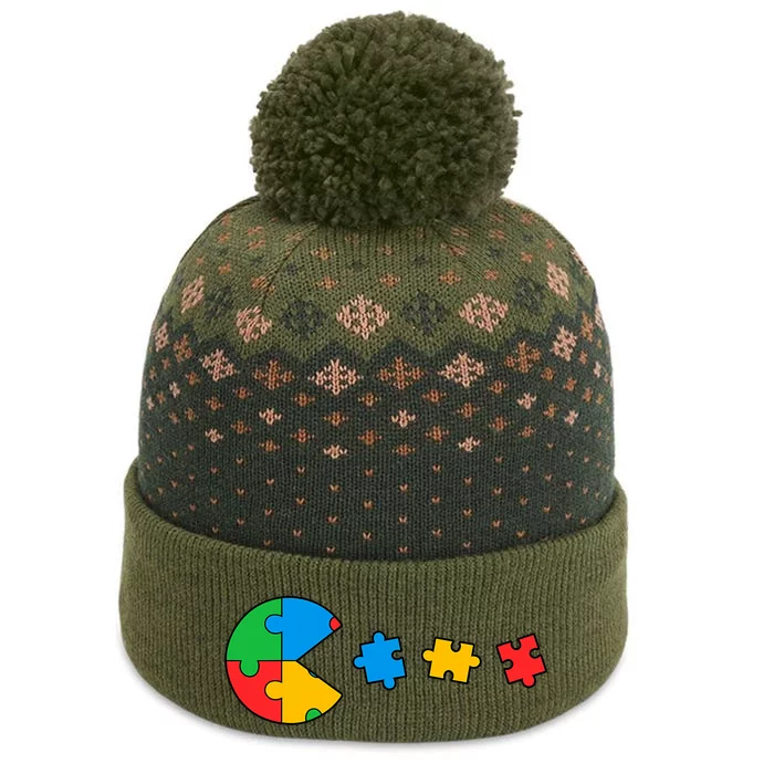 Autism Awareness Puzzles Funny The Baniff Cuffed Pom Beanie