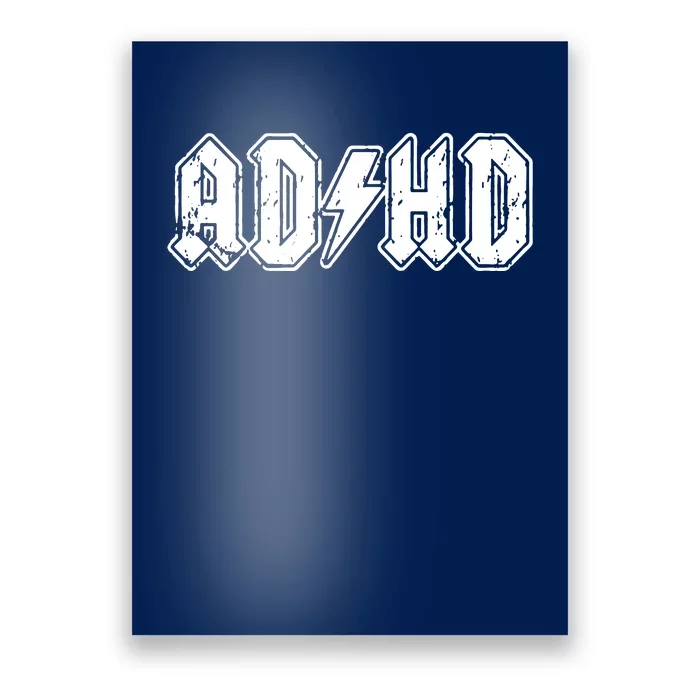 ADHD ADD Parody Rock And Roll Entourage Music Funny Poster