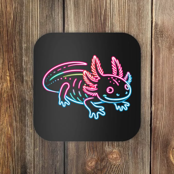 Axolotl Animal Pop Art Cute Axolotl Lover Coaster