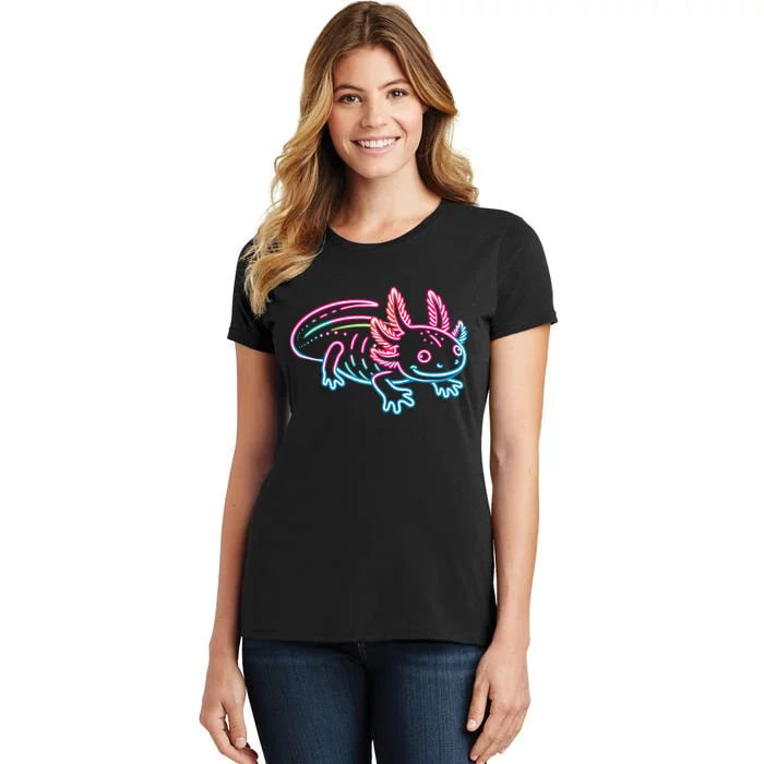 Axolotl Animal Pop Art Cute Axolotl Lover Women's T-Shirt