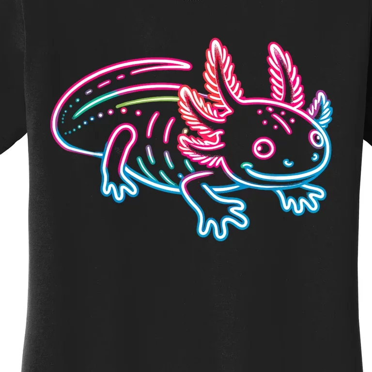 Axolotl Animal Pop Art Cute Axolotl Lover Women's T-Shirt