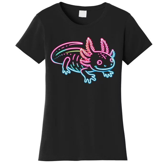 Axolotl Animal Pop Art Cute Axolotl Lover Women's T-Shirt