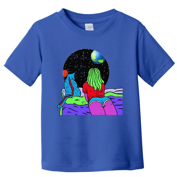 Area51 Alien Pet Space Earth Easy UFO Halloween Gift Toddler T-Shirt