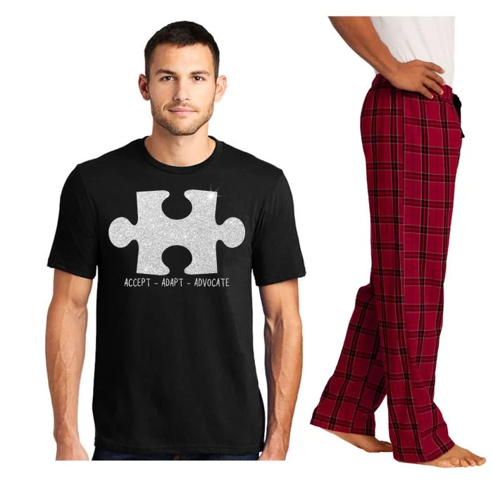 Autism Awareness Puzzle Accept Adapt Advocate Pajama Set