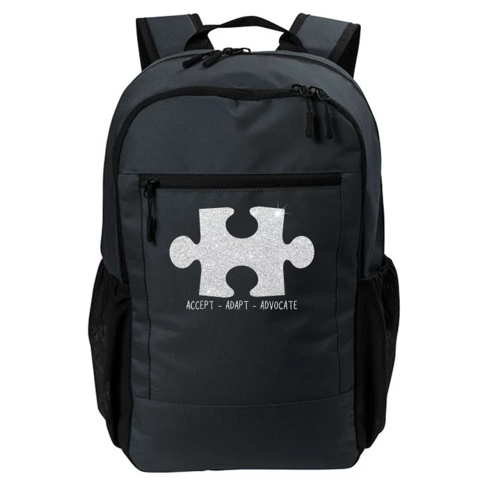 Autism Awareness Puzzle Accept Adapt Advocate Daily Commute Backpack