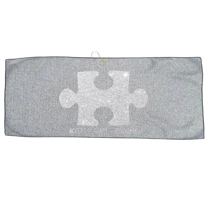 Autism Awareness Puzzle Accept Adapt Advocate Large Microfiber Waffle Golf Towel