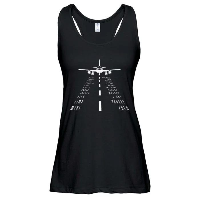 Airplane Alphabet Pilot Aviation RC Model Flight Gift Ladies Essential Flowy Tank