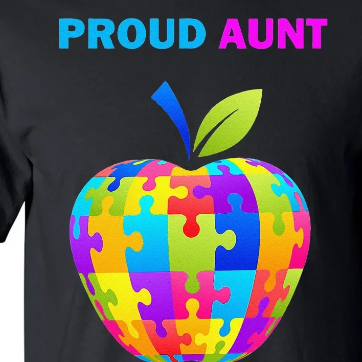 Autism Awareness Proud Aunt; Auntie; Tall T-Shirt